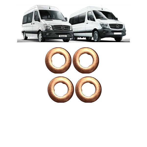 Jogo Anel Vedação Bico Injetor Sprinter 2001 a 2019