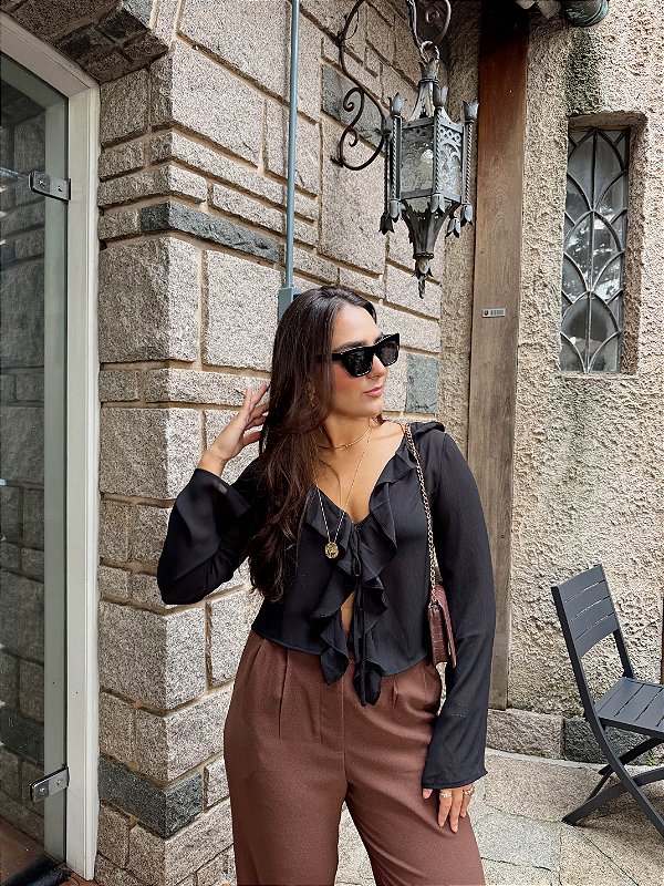 BLUSA COM AMARRAÇÃO GRETA