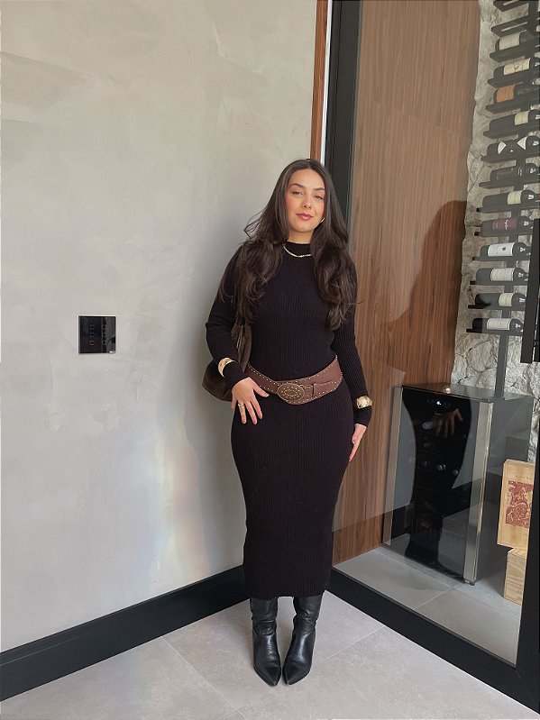 VESTIDO DE FIO SUPER MIDI ALEXIA