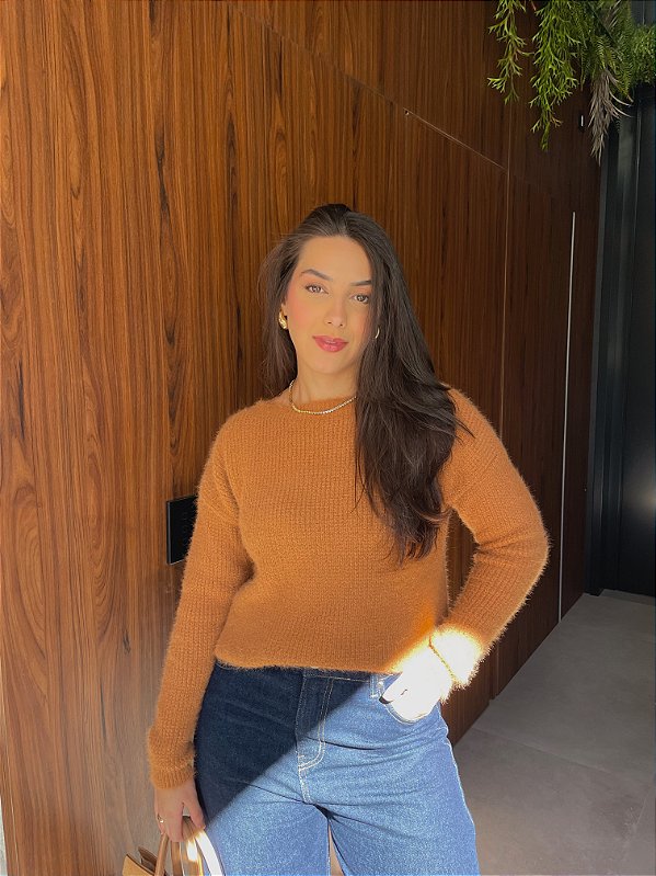 BLUSA EM FIO ANGORÁ LARA