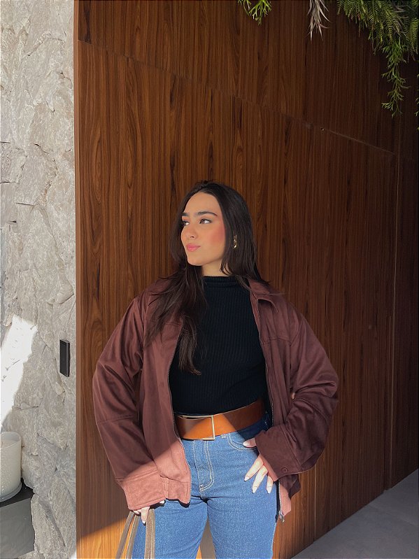 JAQUETA CASUAL EM SUEDE ARYA