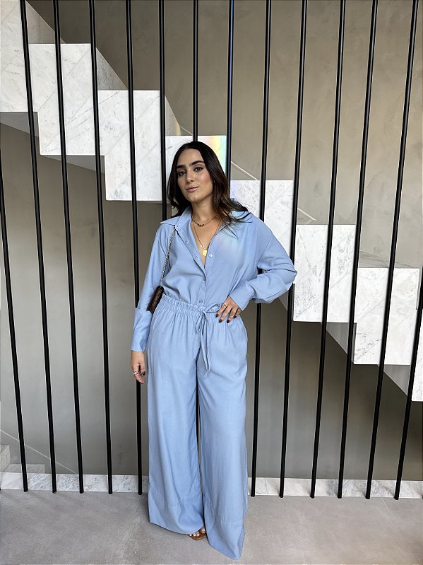 CONJUNTO DE CALÇA E CAMISA AGATA