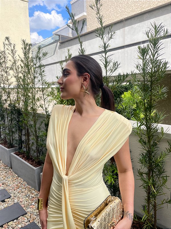 VESTIDO DECOTE V SOLAR