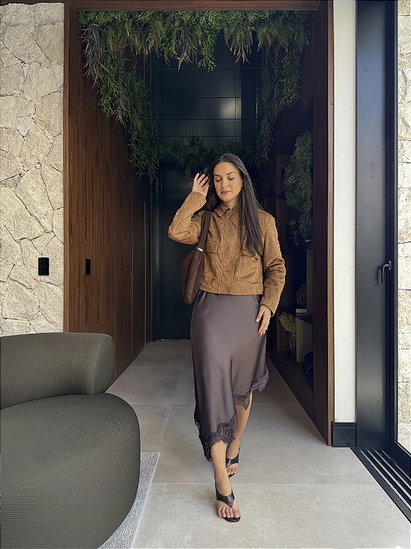 JAQUETA EM SUEDE CAMILLE