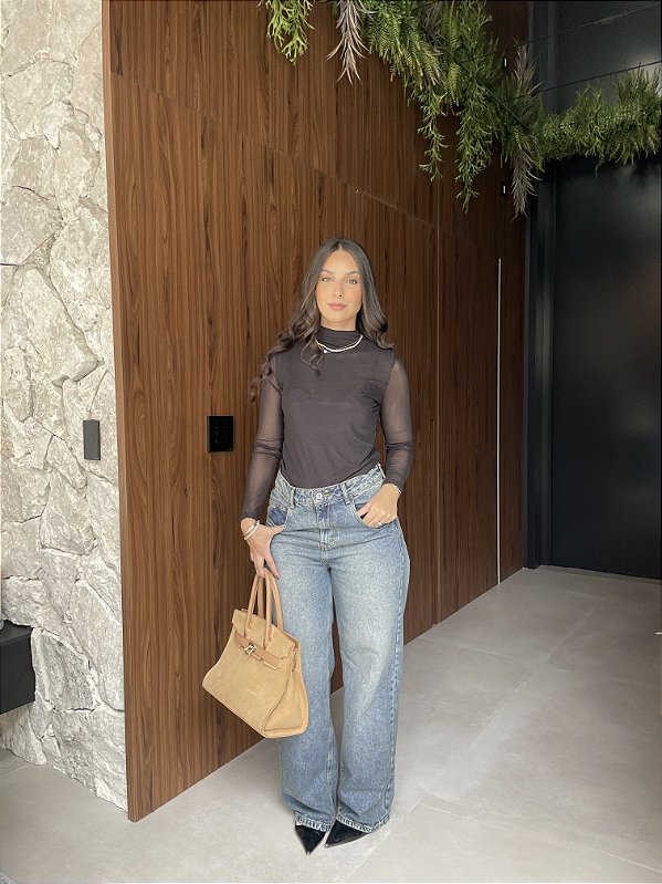CALÇA JEANS RETA BASTILLE CLARO VINTAGE