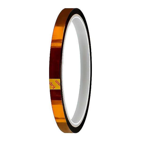 Fita Térmica Adesiva 8mm x 33mt - Marrom