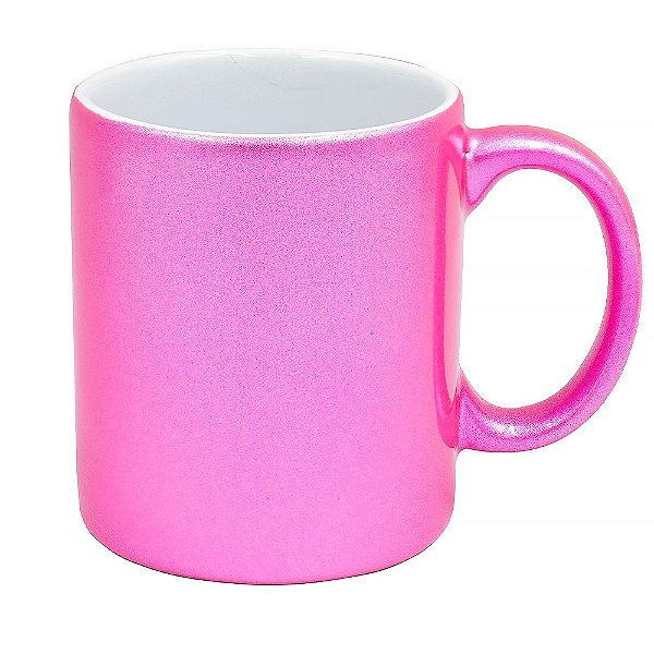 Caneca Metalizada Importada 325ml - Rosa