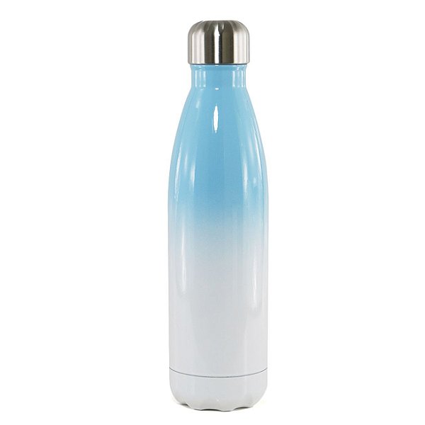 Garrafa Térmica para Sublimação Bicolor Azul Claro - 500ml