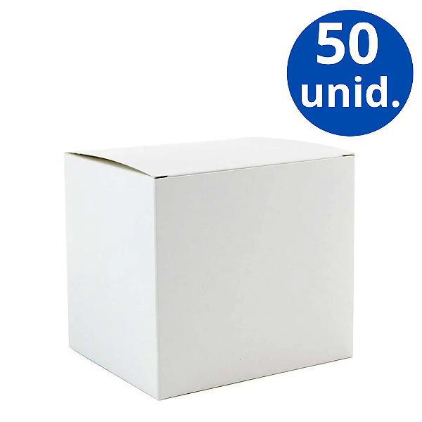 Caixinha Branca para Caneca - 50 Unidades