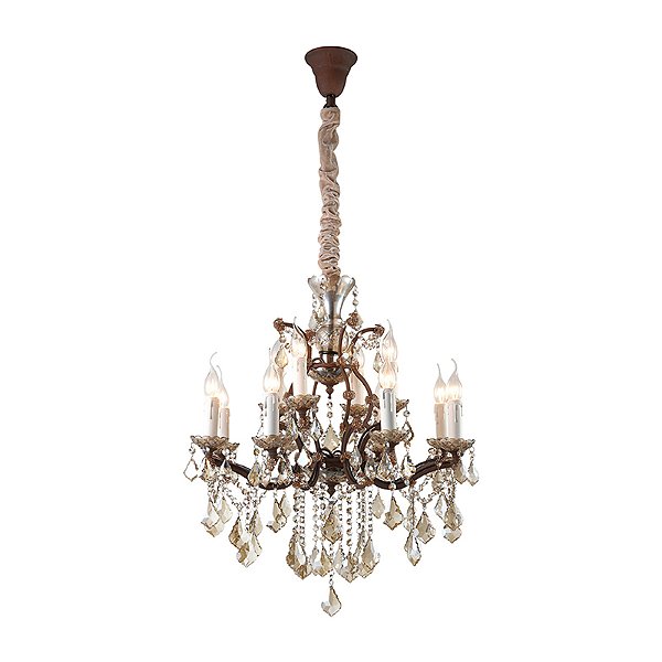 Lustre Passy Bronze Conhaque (D)65Cm (A)70Cm 12Xe14 | AQ028L