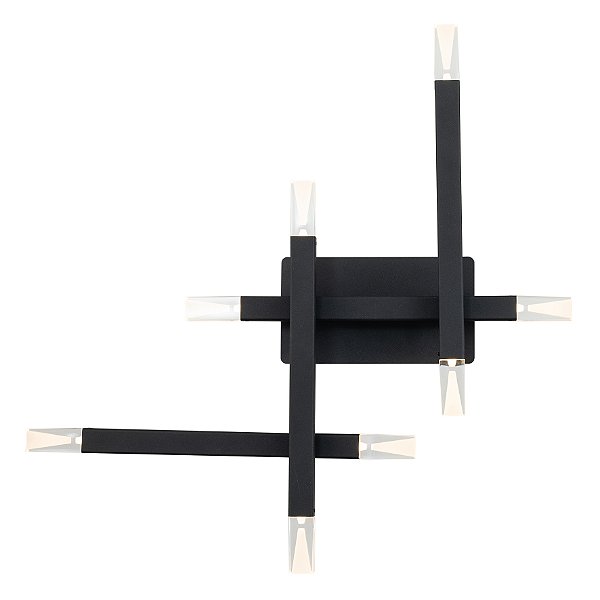 Arandela Arpoador Preto (C)48.9Cm (A)48.1Cm 8X3W 3000K | BD002A
