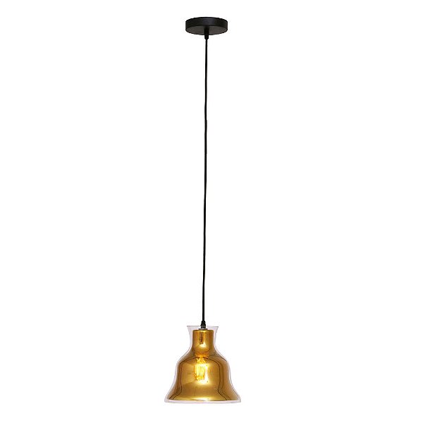 Pendente Bule Dourado E Transp (D)21Cm (A)21,5Cm | DA007B
