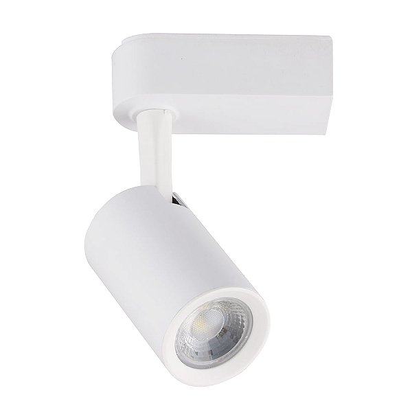 Spot Para Trilho Neo Branco (D)4.3Cm (L)8.6Cm (A)10.4Cm  1X5W 2700K 350Lm