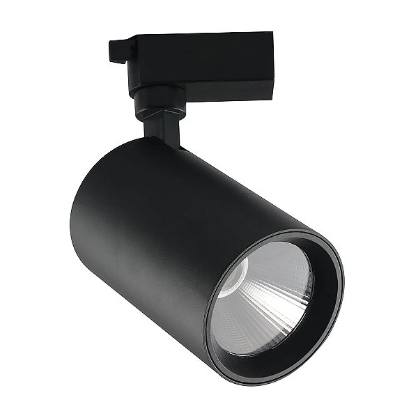 Spot Para Trilho Neo Preto (D)6.9Cm (L)10Cm (A)14.2Cm  1X10W 2700K 850Lm