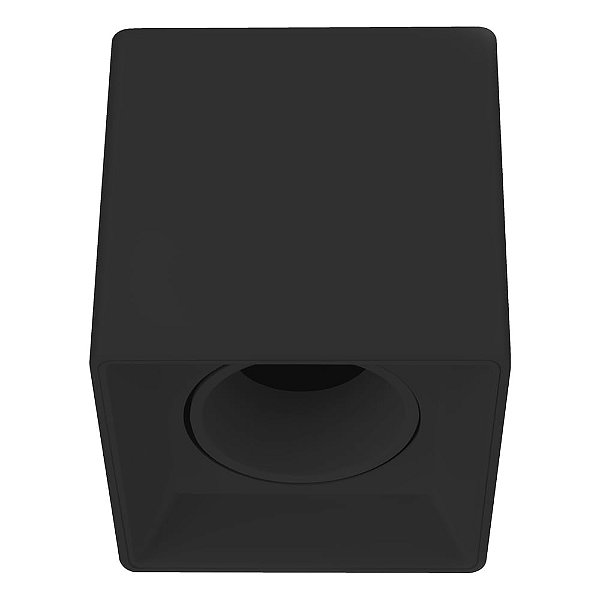 Plafon Sobrepor Box Preto (C)9.6Cm (A)10cm 1xMR16 | DL145B