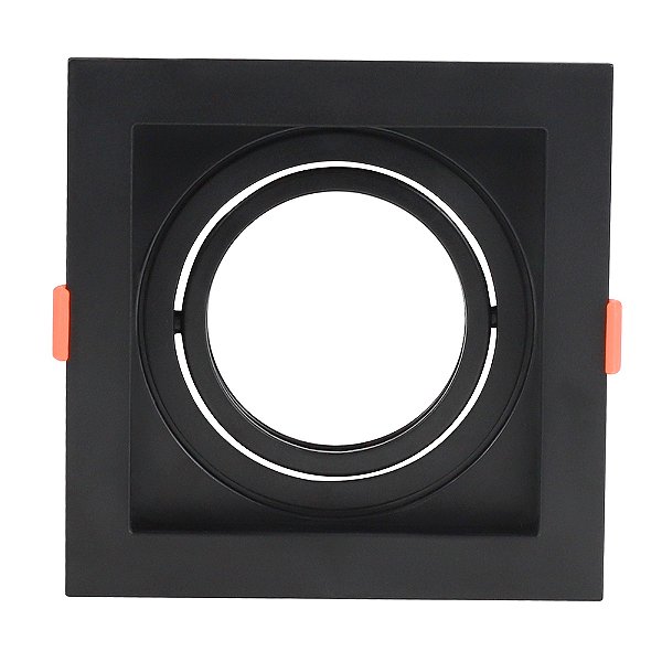 Spot Embutir Conecta Recuado Abs Preto Ar70 | DL146AR70B