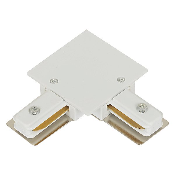 Conector L Para Trilho De Embutir Branco