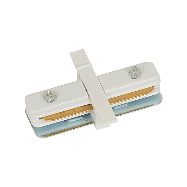 Conector Reto Para Trilho De Embutir Branco