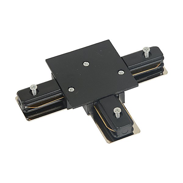 Conector T Para Trilho De Embutir Preto