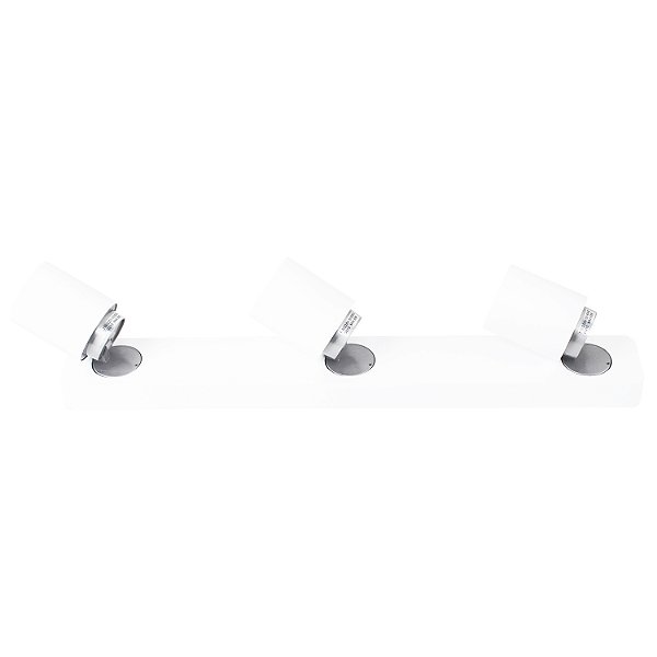 Spot Sobrepor Spin 32Cm X 7Cm X 12,5Cm  3Xgu10 127V / 220V Branco | FH020