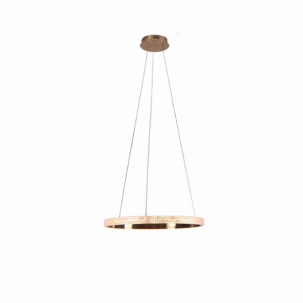 Pendente Oca Dourado Transp (D)60Cm 32W 3000K  | GD001