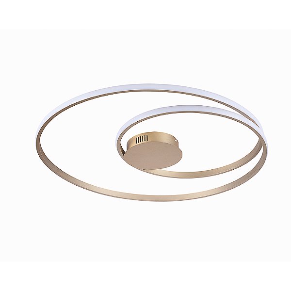Plafon Órbita Dourado (D)69 +38cm 60W 3000K | GD007LG