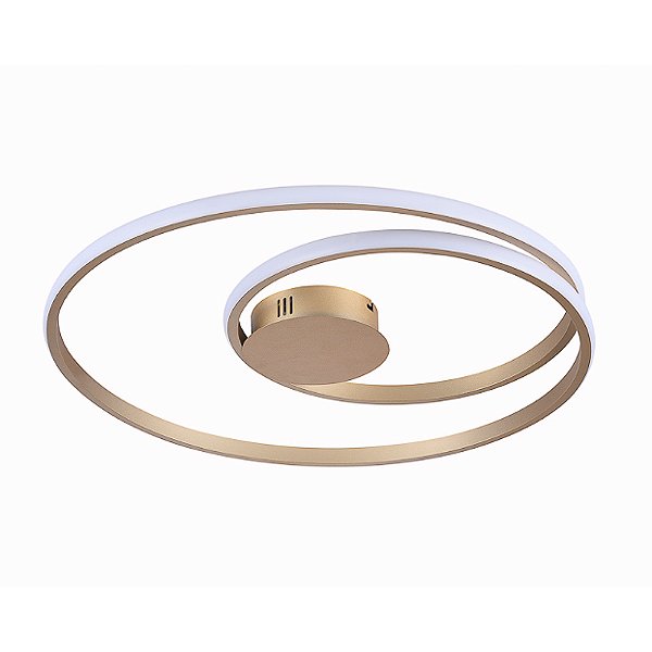 Plafon Órbita Dourado (D)54 +30cm 35W 3000K | GD007SG
