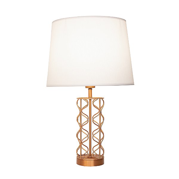 Base Abajur Motif Aramado Cobre (A)39Cm 40W | GL003E