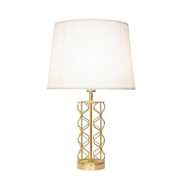 Base Abajur Motif Aramado Dourado (A)39Cm 40W | GL003G