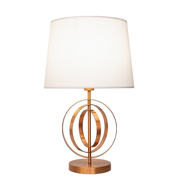 Base Abajur Monde Metal Cobre (D)24Cm (A)40Cm | GL004E