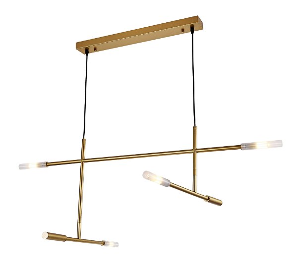Pendente Malagueta Dourado (C)72Cm (L)112Cm  4xG9 | GR002