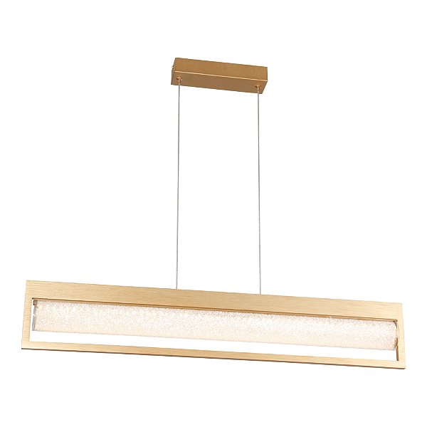 Pendente Glitter Dourado Transp (C)76Cm 20W 3000K | HC009S