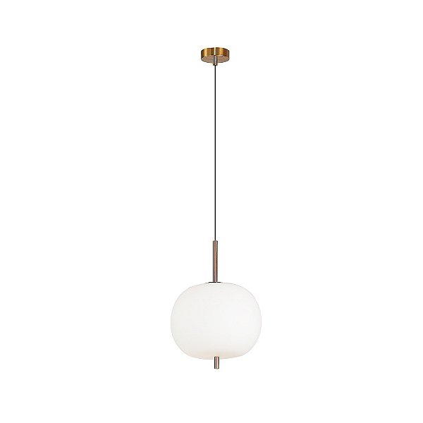 Pendente Tres Dourado Branco (D)30cm (A)42.5cm 1xE27 | HC016G