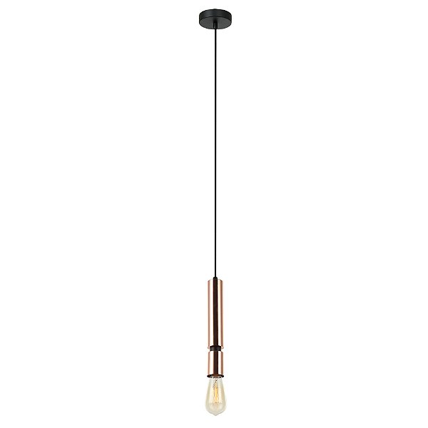 Pendente Prih Metal Cobre (D)5Cm (A)30Cm 1xE27 | HL002
