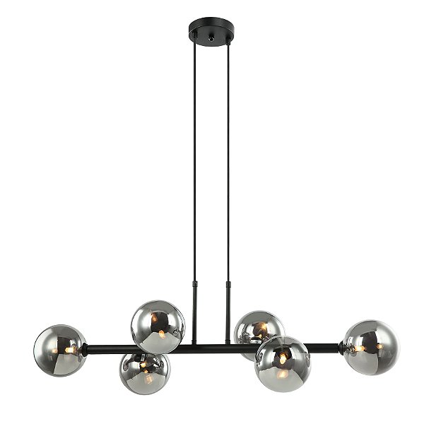 Pendente Abaporu Preto Fume (L)95Cm 6xG9 | HL003B