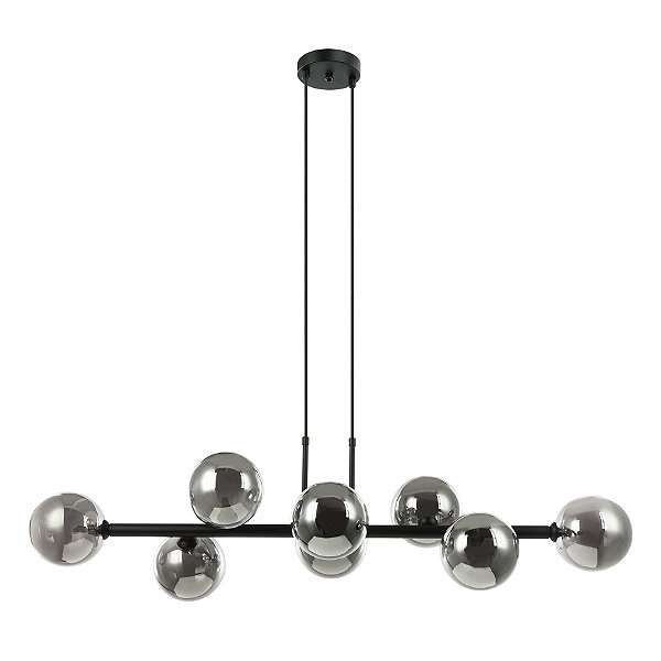 Pendente Abaporu Preto Fume (L)110Cm 8xG9 | HL004B