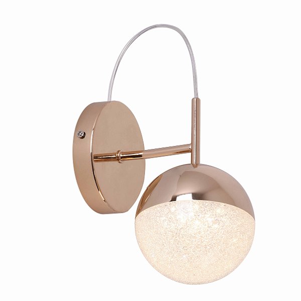 Arandela Media Luna Gold (C)18cm (A)27.5cm 6W 3000K | HM004