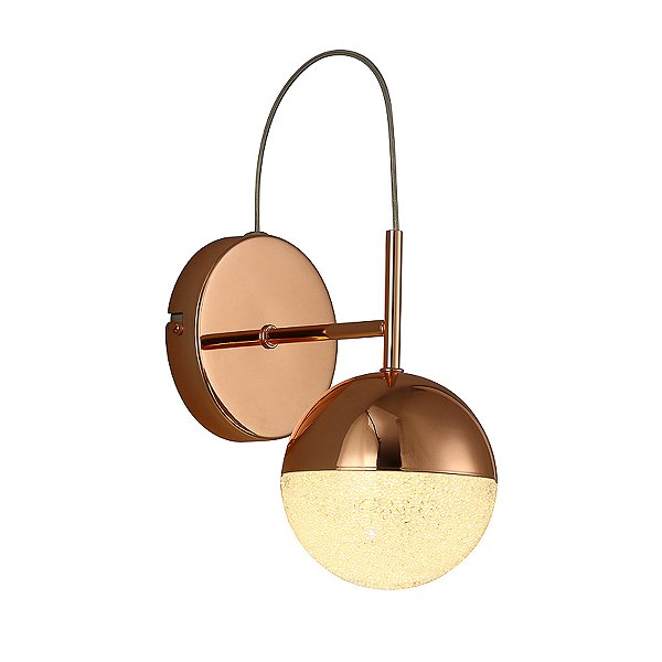 Arandela Media Luna Cobre (C)18cm (A)27.5cm 6W 3000K | HM004E