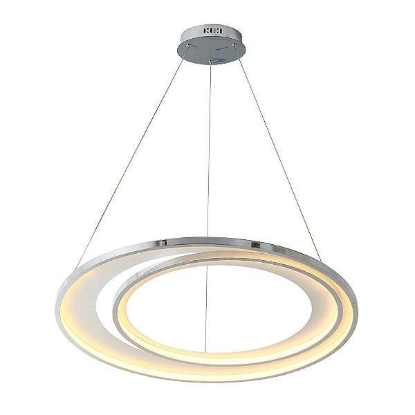 Pendente Loop Cromado (D)82/62cm 76W 3000K | HM010CR