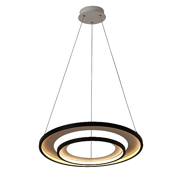 Pendente Loop Preto (D)82/62Cm (A)2.2Cm 76W 3000K | HM010WB