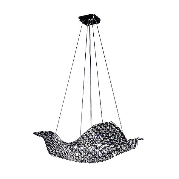 Pendente Arraia Cristal Cromado 56Cm X 56Cm 8Xg9 | HO1338P