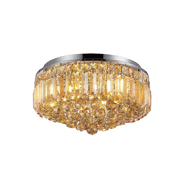 Plafon Kri Cromado Ambar (D)40cm (A)24cm 5xG9 | HU1103A