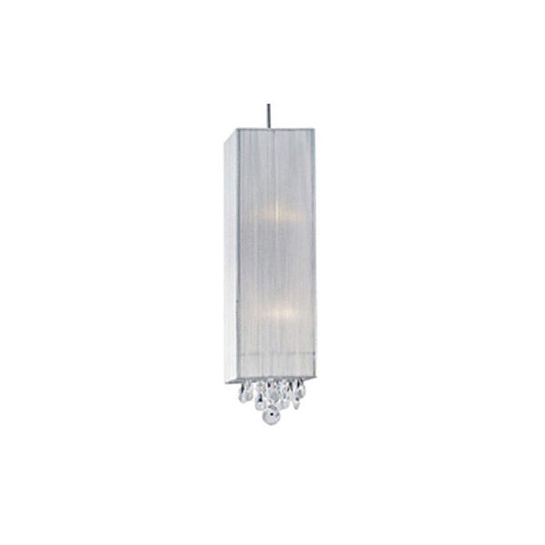 Pendente Silk Cromado (L)18Cm (A)50Cm 2xE27 | HU2189W
