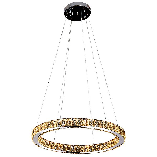 Pendente Aura Piccola Cromado (D)60Cm 24W 3000K | ID010C