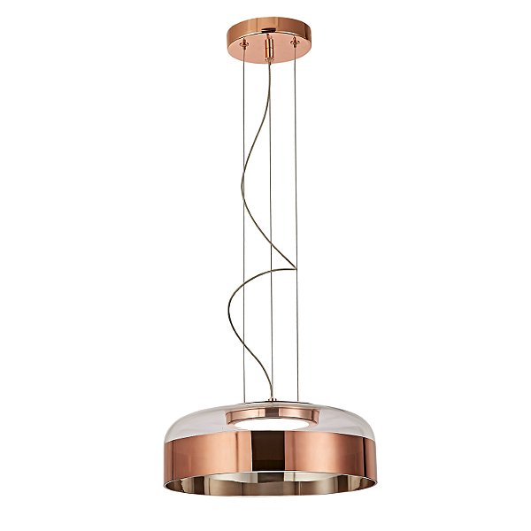 Pendente Otto Cobre Transparente 31,5cm 15W | JO007E