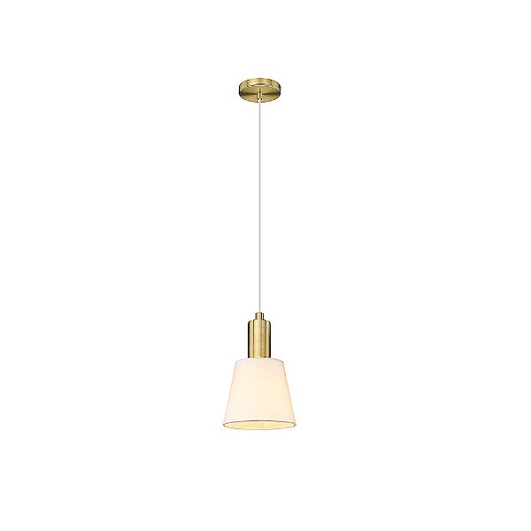 Pendente Pipe Dourado Branco (A)19.5Cm 1xE14 | ME001W