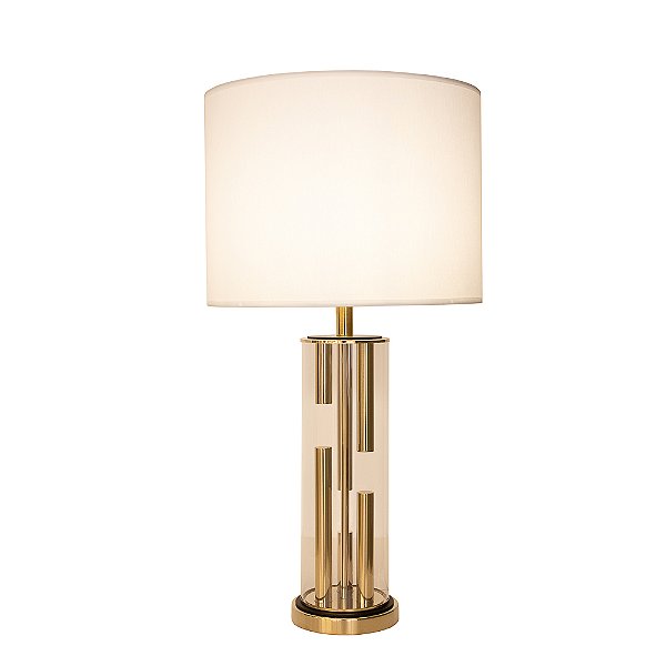 Base Abajur Veneto Dourado Acrílico (A)53cm | MI008