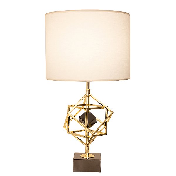 Base Abajur Veneto Dourado Metal Dourado (A)50cm | MI012
