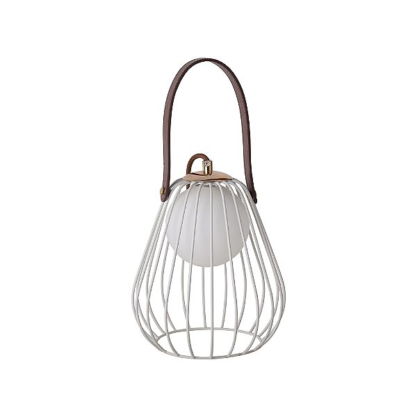 Abajur Lamp Dourado E Branco (D)18Cm (A)22Cm 1xG9 | ML001W