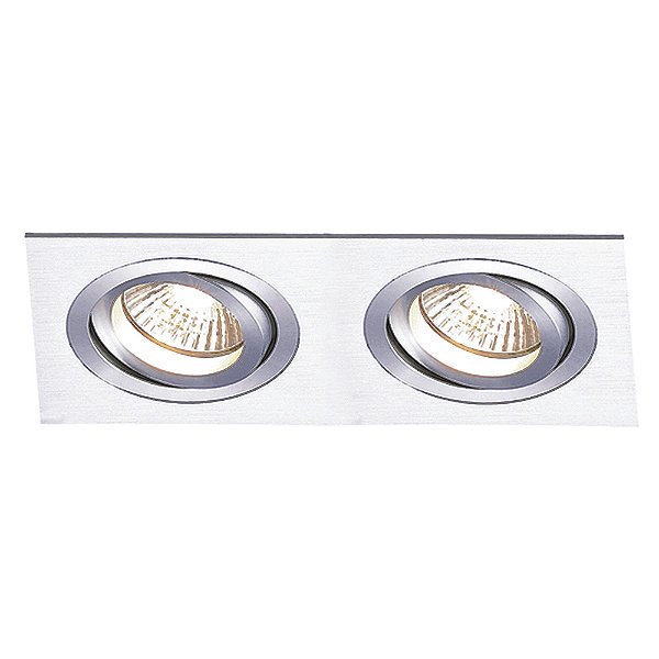 Spot Embutir Ecco 2Xminidicroica Bivolt Prata | NS5102A